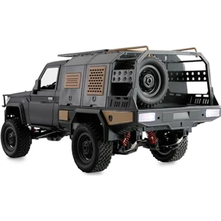 Amewi Toyota Land Cruiser Crawler 4WD 1:12 RTR, ferngesteuertes RC Fahrzeug mit metallischem Chassis und LED-Beleuchtung – Bild 5