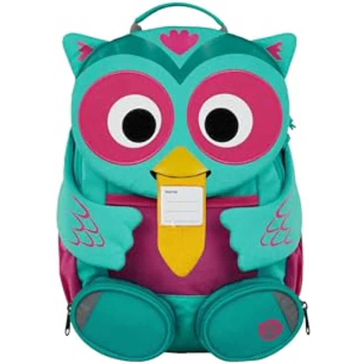 Affenzahn Grosser Freund, Kindergartenrucksack aus robustem Polyester mit Trinkflaschenfach, pink-türkis – Bild 4