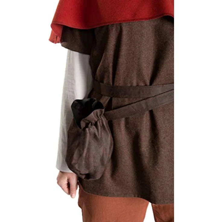 Maskworld Ronja Räubertochter Kostüm - hochwertiges 5-teiliges Verkleidungsset für XL - Karneval & Motto-Party - Astrid Lindgren-Filmklassiker - Kinderkostüm – Bild 4