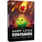 Asmodee Happy Little Dinosaurier, Tischspiel für 2-4 Spieler, ab 8 Jahren, italienische Ausgabe, inklusive 97 Karten und 4 Dinosaurier-Spielsteinen