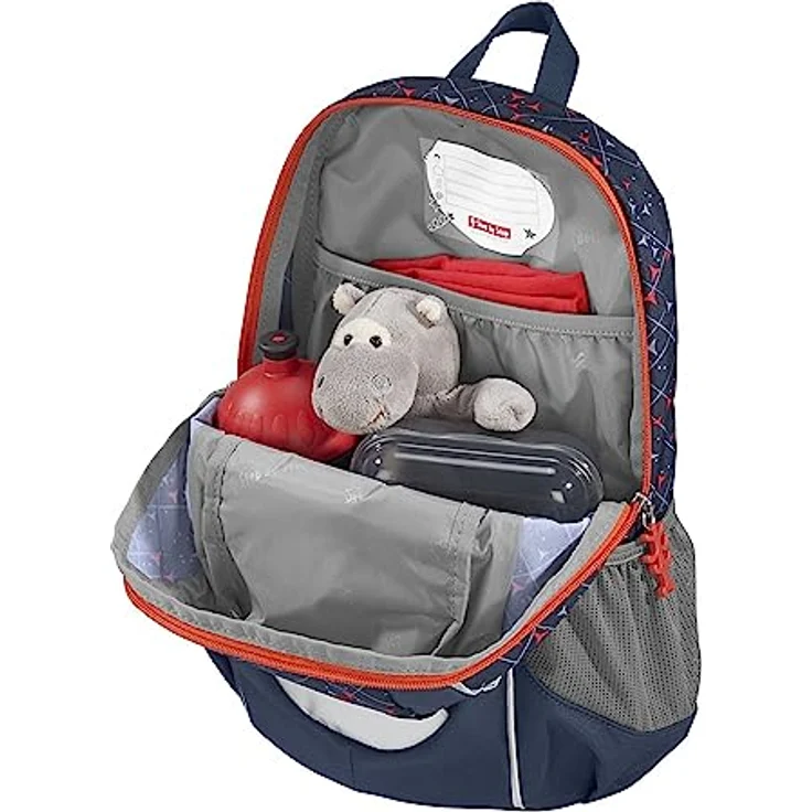 Step by Step Rucksack KIGA Maxi „Fire Truck Finn“, ergonomischer Rucksack für Kinder ab 3 Jahren, höhenverstellbarer Brustgurt, 10 l, rot – Bild 5