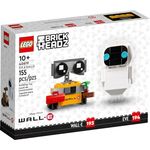 LEGO Brickheadz Disney Eve #194 und Wall-E #193 Set 40619, Mehrfarbig, 155 Teile