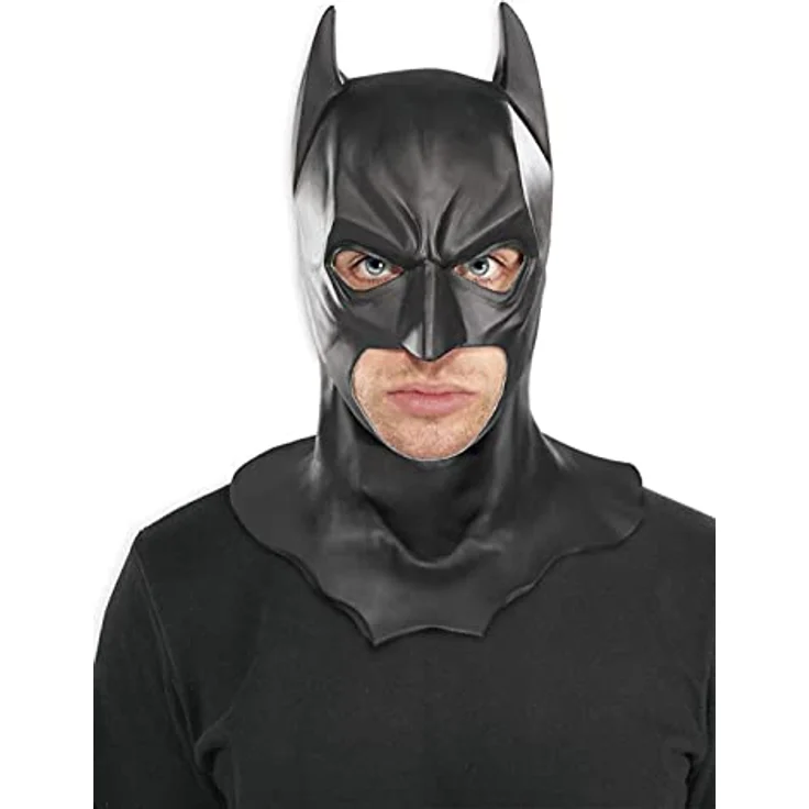 Rubie´s Verkleidungsmaske Batman Halloweenmaske, Lizenzierte Batman Maske aus Latex, Universalgröße für Erwachsene – Bild 2