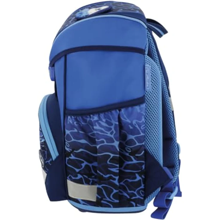 Herlitz Schulranzen UltraLight Blue Shark, 290 x 375 x 225 mm, 0,804 kg – Bild 3