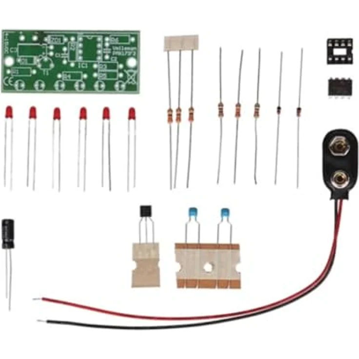 Whadda Lötbausatz, Lauflicht mit 6 LEDs, STEM-Projekt für Jung und Alt, hergestellt in Belgien – Bild 2