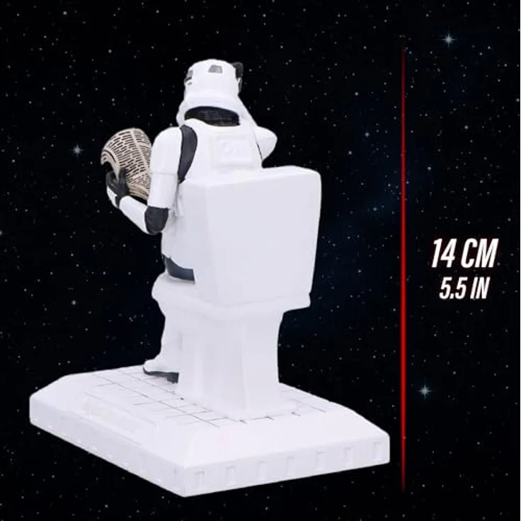 Nemesis Now Original Stormtrooper Pooper Trooper Figur, handbemalt, 10 cm, skurriles Sammlerstück aus Harz – Bild 5