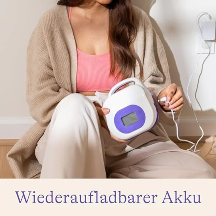 Lansinoh Elektrische Doppelmilchpumpe, wiederaufladbarer Akku, ein- oder beidseitiges Abpumpen, extrem leise, einfach zu reinigen – Bild 4