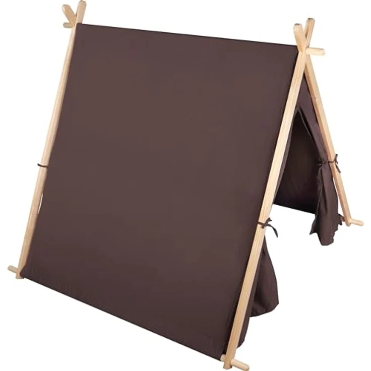 small Foot Spielzelt Taupe 12552, modernes Indoor-Zelt mit geräumigem Innenraum und Fenster, für Kinder ab 2 Jahren – Bild 3