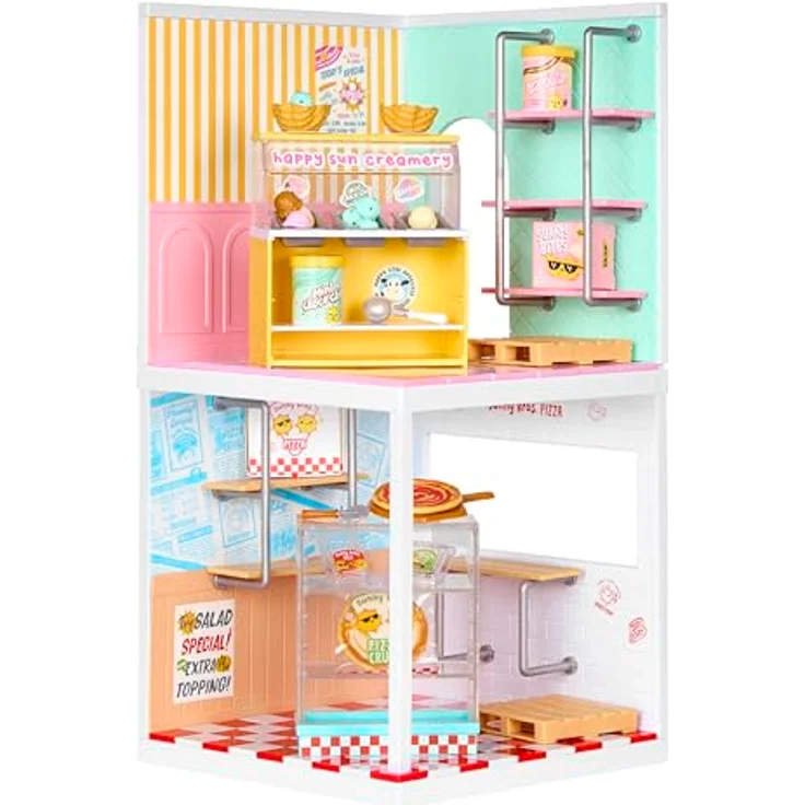 MGA ENTERTAINMENT Kreativset MGA's Miniverse - Spaces Starter Pack, individuelles Bastelset zur Gestaltung einer Miniverse-Kulisse, Ice Cream Design – Bild 5