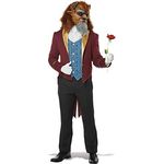 California Costumes Storybook Beast Adult Costume, Medium, Frack mit Jabot und Vollgesichtsmaske, 100% Polyester, handwaschbar
