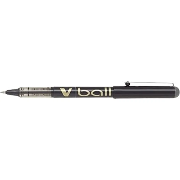 Pilot Vball 7 Liquid Ink Rollerball, 0.7 mm Nadelspitze, Box mit 12 Stiften, schwarz