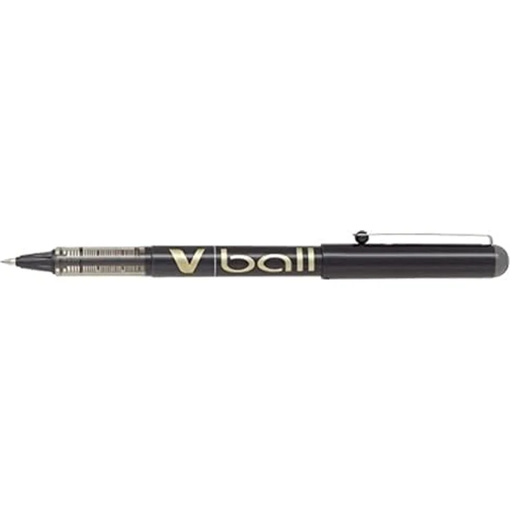 Pilot Vball 7 Liquid Ink Rollerball, 0.7 mm Nadelspitze, Box mit 12 Stiften, schwarz – Bild 1
