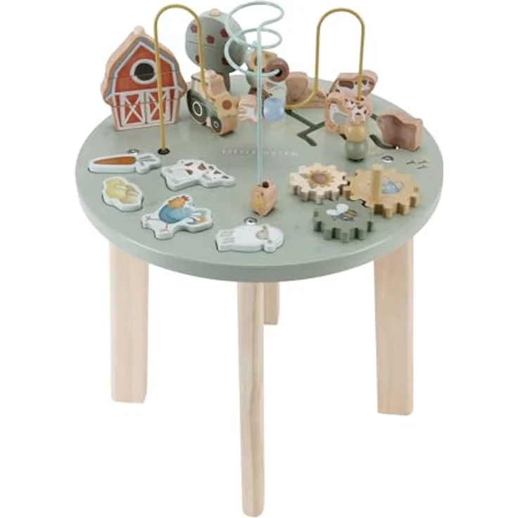 Little Dutch 7141 Holz Aktivitätstisch/Spieltisch - Little Farm grün - Preisvergleich – Bild 1