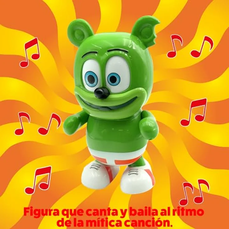 Famosa Gummy Bear - Dancing Robo Gummy Bear, Spielzeugfigur 22,5 cm, singt und tanzt zum klassischen Lied, ideal für Kinder ab 5 Jahren (GUY01000) – Bild 3