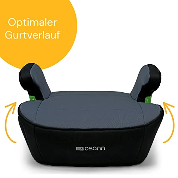 Osann Kindersitzerhöhung Junior Isofix i-Size, ab 7 Jahren, bis 12 Jahre, Sitzerhöhung Auto Kinder mit Isofix ab 126cm, Sitzschale, Booster, schwarz - Preisvergleich – Bild 6