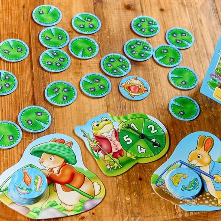 Orchard Peter Rabbit Fish & Count, Angel- und Zählspiel mit Drehpfeil und Karten-Zuordnung für Kinder ab 3 Jahren – Bild 6