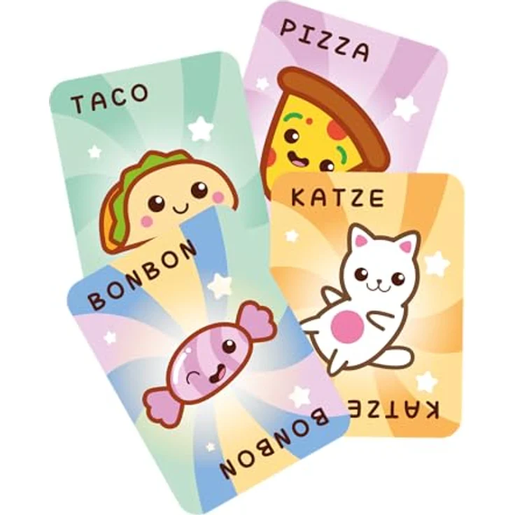 Blue Orange, Taco Katze Pizza Junior, Kinderspiel, Kartenspiel, 2-6 Spieler, Ab 4+ Jahren, 5 Minuten, Deutsch – Bild 5