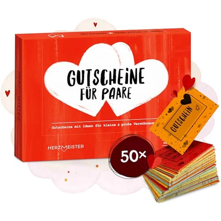 Gutschein Box für Paare I Paar-Geschenk für Männer und Frauen zum Valentinstag I Geschenkidee mit viel Liebe für Partner & Partnerin I Besondere Überraschung für Ehemann, Ehefrau, Freund, Freundin – Bild 2