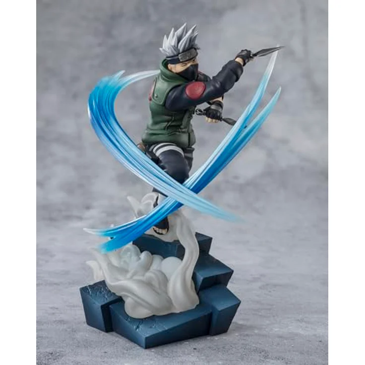 TAMASHII NATIONS Naruto Shippuden Figuarts Zero Extra Battle PVC Statue Kakashi Hatake, 20 cm, mit Base und Effekten – Bild 2
