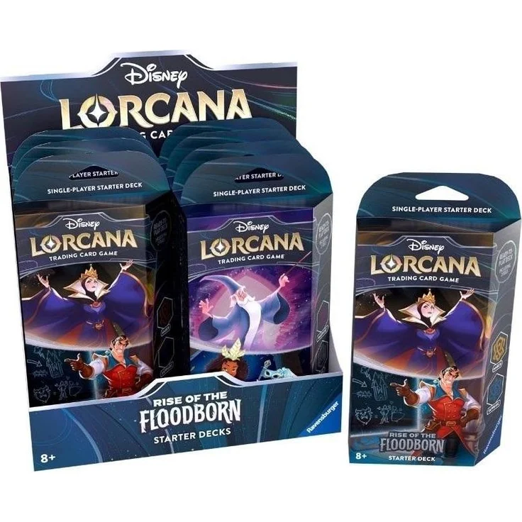 Ravensburger Lorcana Rise of the Floodborn: 2 Starter Deck Set, Sammelkarten für Einsteiger und erfahrene Spieler, Englisch