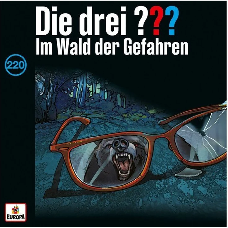 Europa Hörspiel-CD Die drei ??? 220 - Der Wald der Gefahren, spannendes Abenteuer in den Rocky Mountains