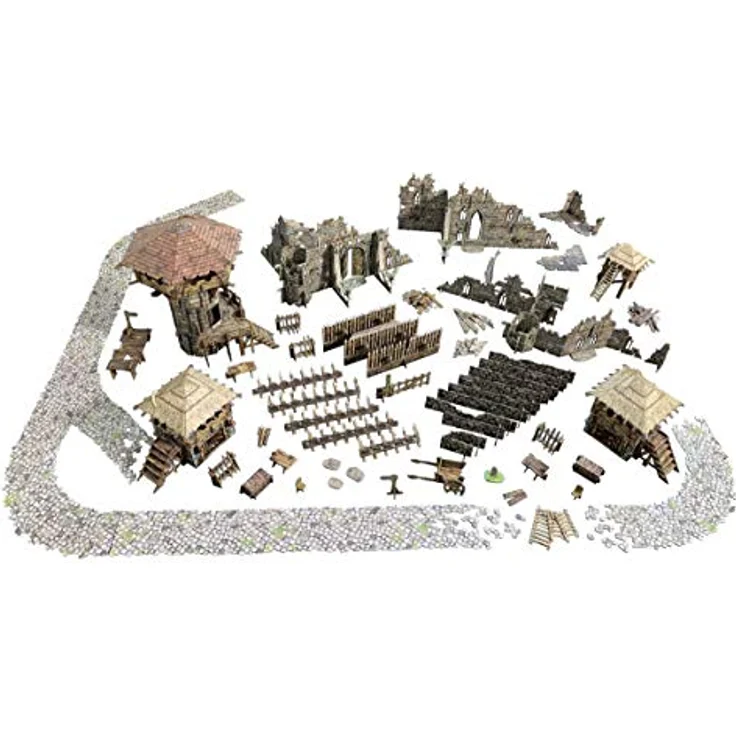 Battle Systems Fantasy Battle Systems Wargames Terrain Battlefield, Multi Level Tabletop War Game Board für Wargaming 40K Universe - BSTFWC002 – Bild 2
