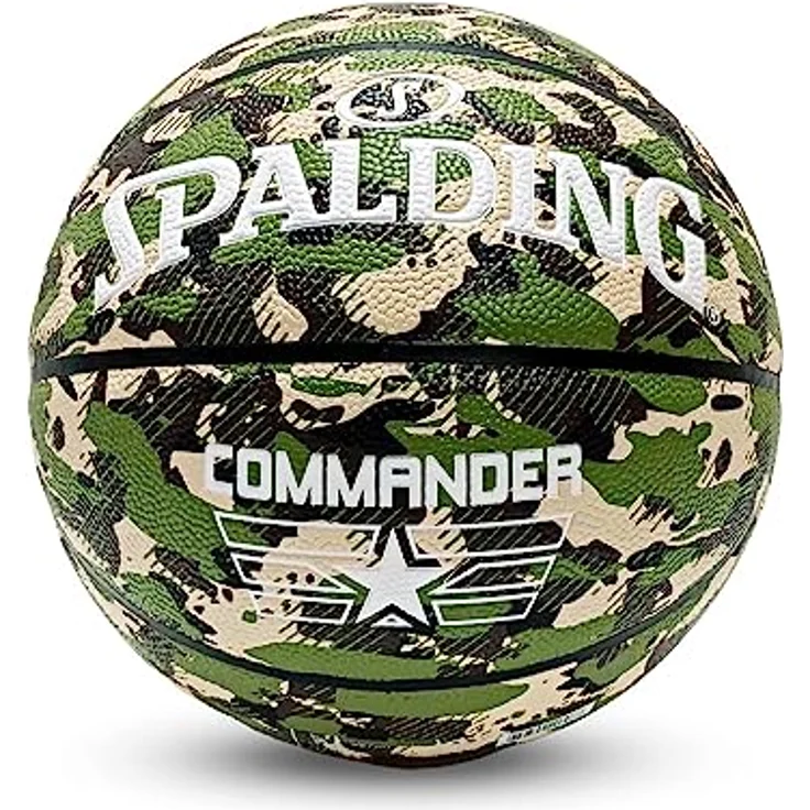 Spalding Unisex – Erwachsene Commander Sz7 Ball, Camo, 7 – Bild 1