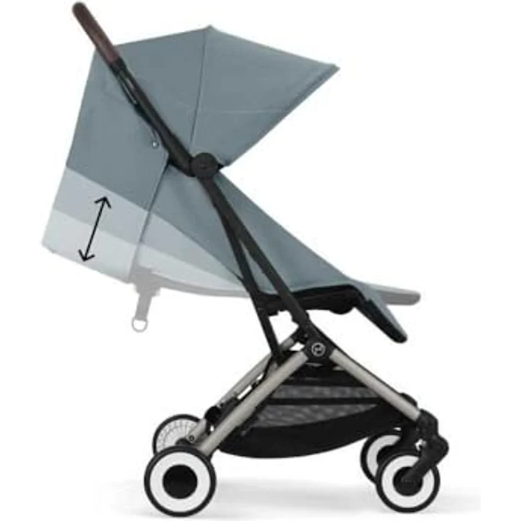 Cybex Orfeo Reisebuggy, ultrakompakter Buggy für Kinder ab Geburt bis 4 Jahren, Kollektion 2025, Stormy Blue / Taupe – Bild 3