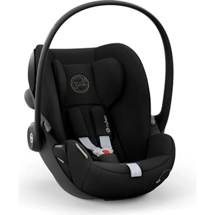 CYBEX Gold Babyschale Cloud G i-Size Comfort, Inkl. Neugeboreneneinlage, Ab Geburt bis ca. 24 Monate, Für Kinder ab 40 cm bis 87 cm, Max. 13 kg, Moon Black – Bild 5