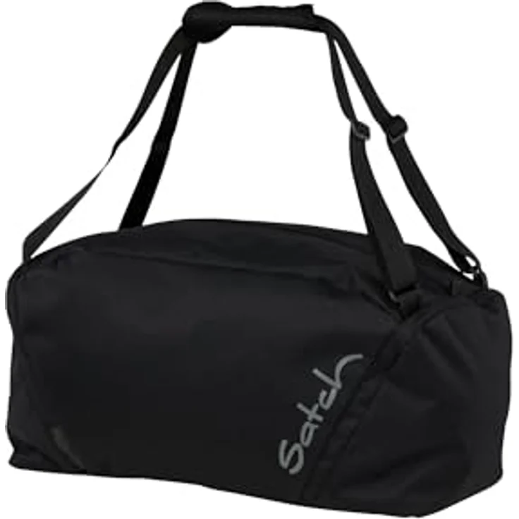 Satch Sporttasche Sportbag, 25 l, schwarz, wasserabweisend, mit reflektierenden Elementen und verstellbaren Tragehenkeln – Bild 1