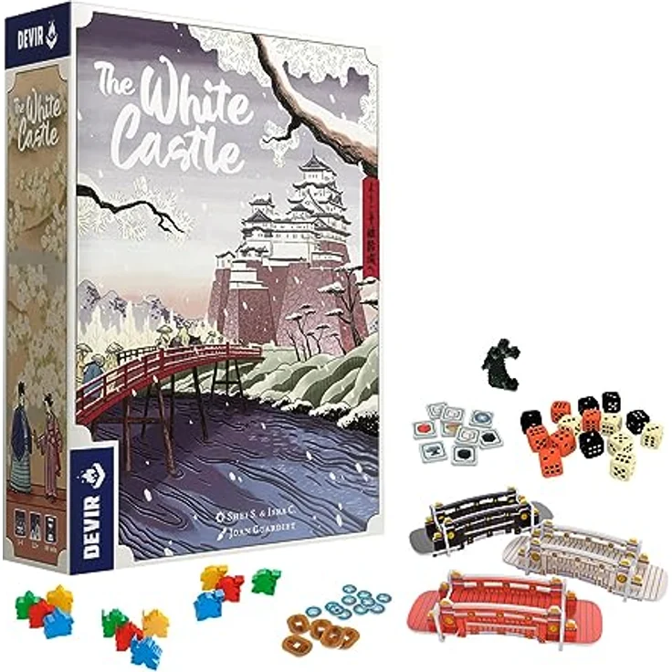 Devir White Castle Brettspiel, strategisches Spiel zur Machtkämpfen im Japan der Edo-Zeit, mehrfarbig – Bild 3