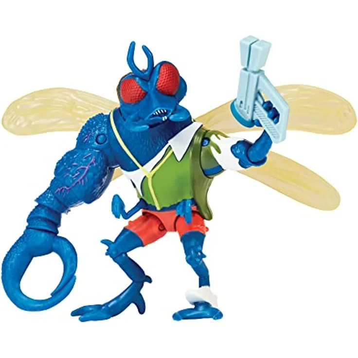 TEENAGE MUTANT NINJA Teenage Mutant Ninja Turtles Superfly Basic Figure, 4-Zoll Sammelfigur mit 10 Artikulationspunkten und Zubehör