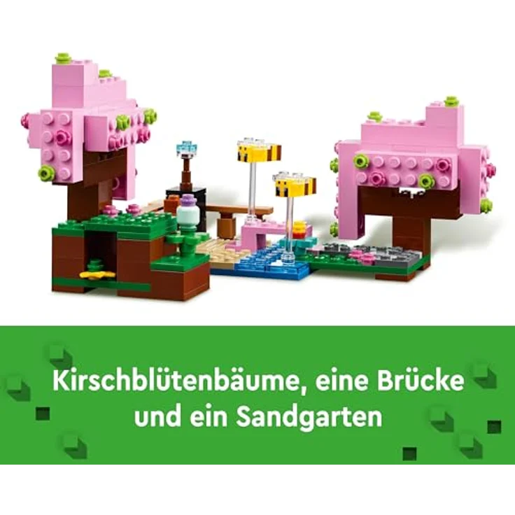 LEGO Minecraft Der Kirschblütengarten, Spielzeug-Garten mit Sunny, Schnüffler, Zombie und Bienen, Geschenk für Gamer, ab 8 Jahren 21260 – Bild 3