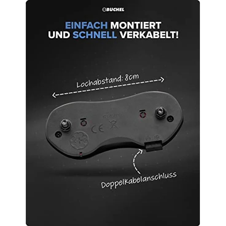 Büchel Standrücklicht Piccadilly mit LED f. Gepäckträger StVZO – Bild 5