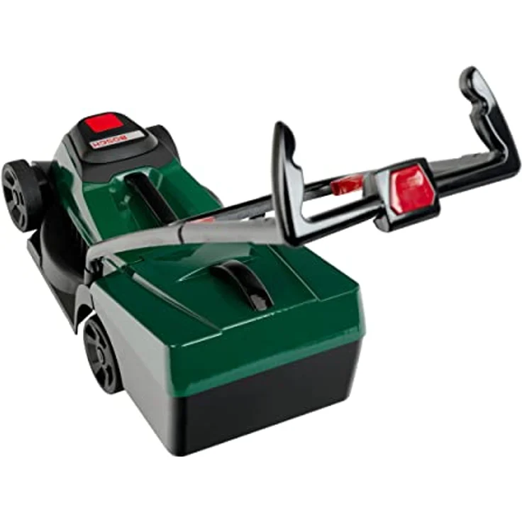 Klein Kinder-Rasenmäher Bosch mini Rotak II, mit Sounds und Licht, entnehmbarer Grasfangbehälter, Rot – Bild 6