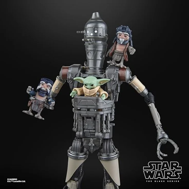 Star Wars The Black Series IG-12 & Grogu, Deluxe Action-Sammelfiguren 2er-Pack, 15 cm, mit 2 Anzellan Droidenschmied-Accessoires – Bild 3