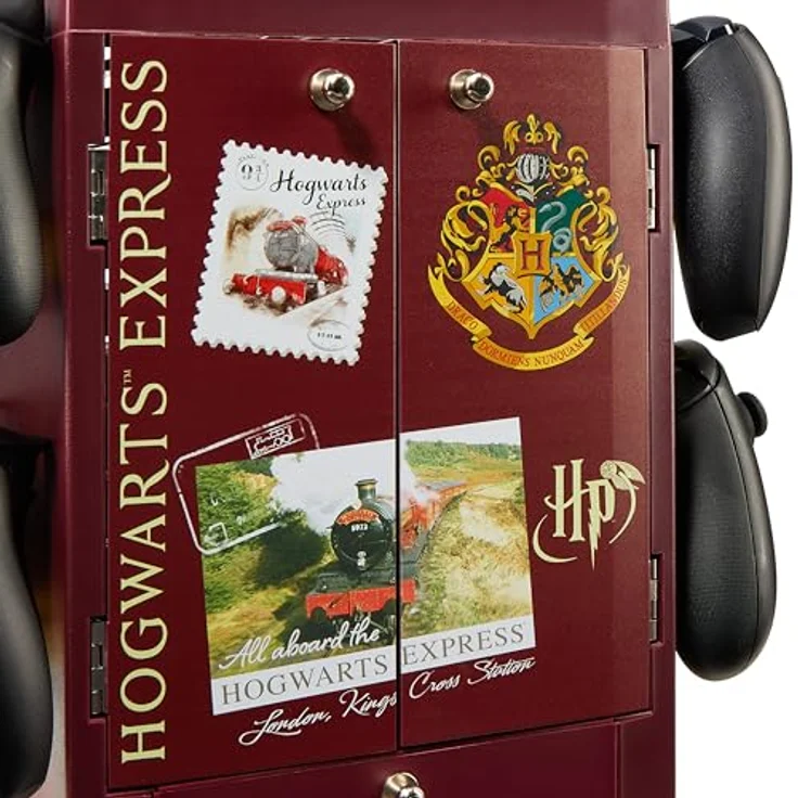 Numskull Harry Potter Gaming Locker 9 3/4, Aufbewahrungsschrank für bis zu 10 Spiele mit Controller-Halterung und Kopfhörer-Sicherung – Bild 6