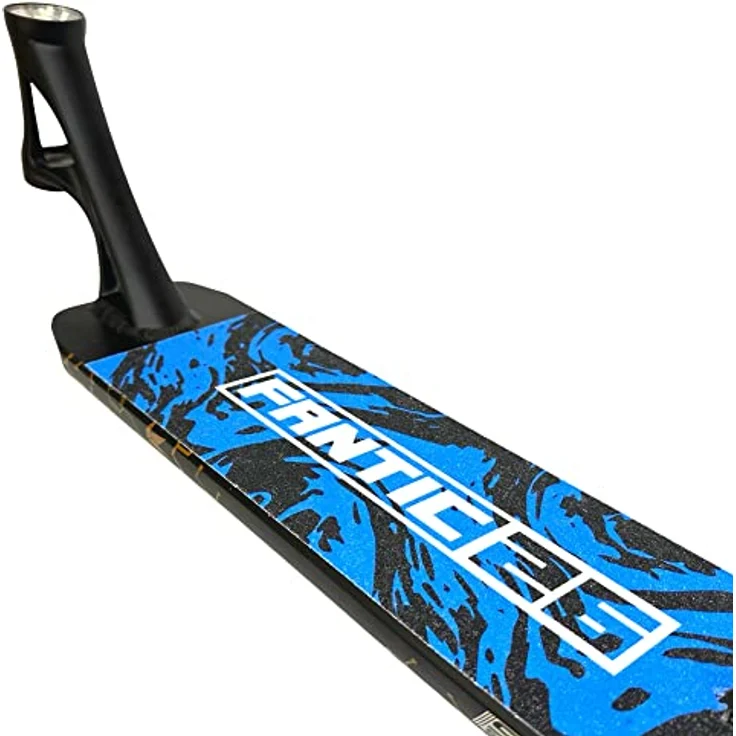 Fantic26 Stuntscooter Fantic26 Stunt-Scooter Griptape 58,5cm x 15,5cm Swirl Schwarz/Blau, reißfestes/wasserfestes PVC Material, extra starker Kleber – Bild 6