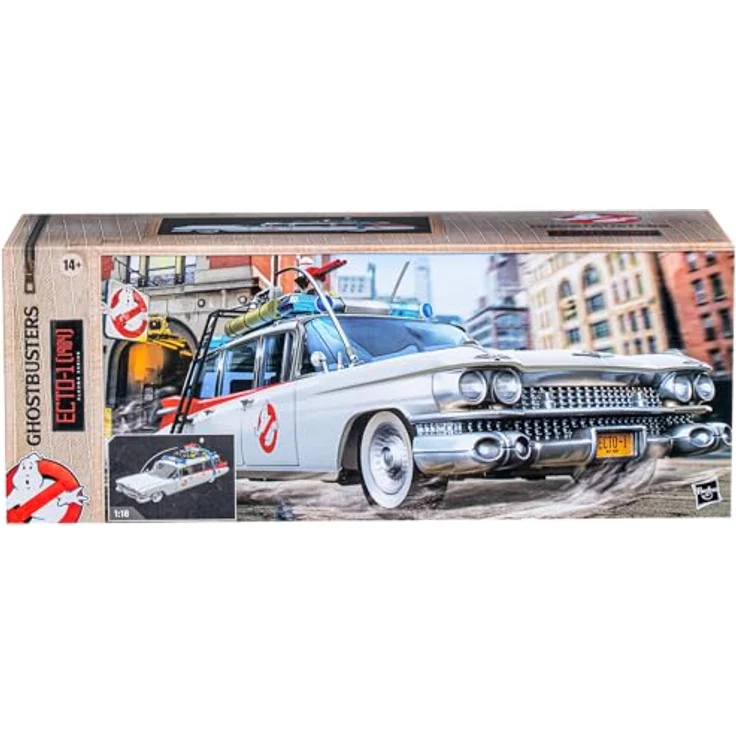 Hasbro Ghostbusters Plasma Series Ecto-1 (1984), Spielzeugfahrzeug mit beweglichen Rädern und öffnenden Türen, kompatibel mit 9,5 cm Actionfiguren – Bild 2