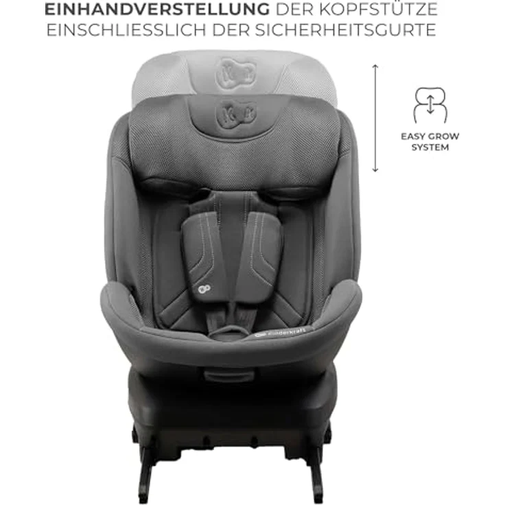KinderKraft Xpedition 3, Reboarder nach ECE R129/i-Size Norm, bis 105 cm, 360° Drehung, 4 Sitzwinkel, erhöhter Seitenschutz SPS+ – Bild 12