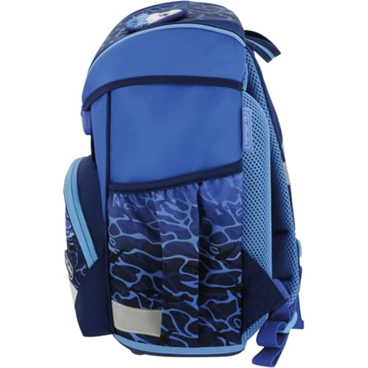 Herlitz Schulranzen UltraLight Plus Blue Shark, 16 l - OEKO-TEX zertifiziert, ergonomisch, sicher und robust – Bild 3