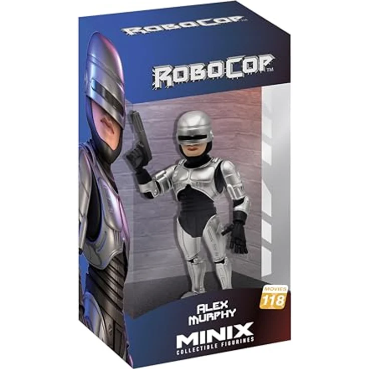 MINIX - Movies #118 Robocop - Alex Murphy - Offiziell lizenzierte Sammelfigur, 12 cm hoch aus PVC, in Ausstellungsbox – Bild 2