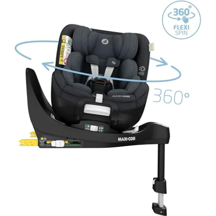 Maxi-Cosi Mica Pro Eco, Kindersitz (Reboarder, ECE R129/i-Size, 360° drehbar, für Kinder von 40 bis 105 cm, umweltfreundlich, verbesserter Seitenaufprallschutz) – Bild 2