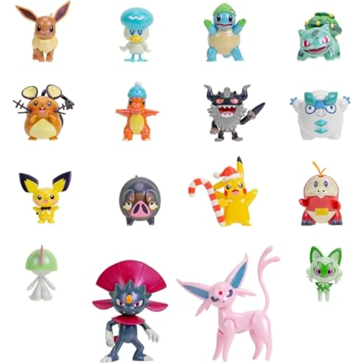 Pokémon PKW3624 - Battle Figure Deluxe Adventskalender 2024, mit Licht und Sound, 24 exklusive Überraschungen – Bild 5
