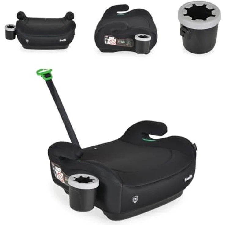 Cangaroo i-Swift, Kindersitzerhöhung ECE R129/i-Size Norm, Isofix-Installation für Kinder von 125-150 cm, Komfort-Sitzkissen und Armlehne, bis 36 kg – Bild 1