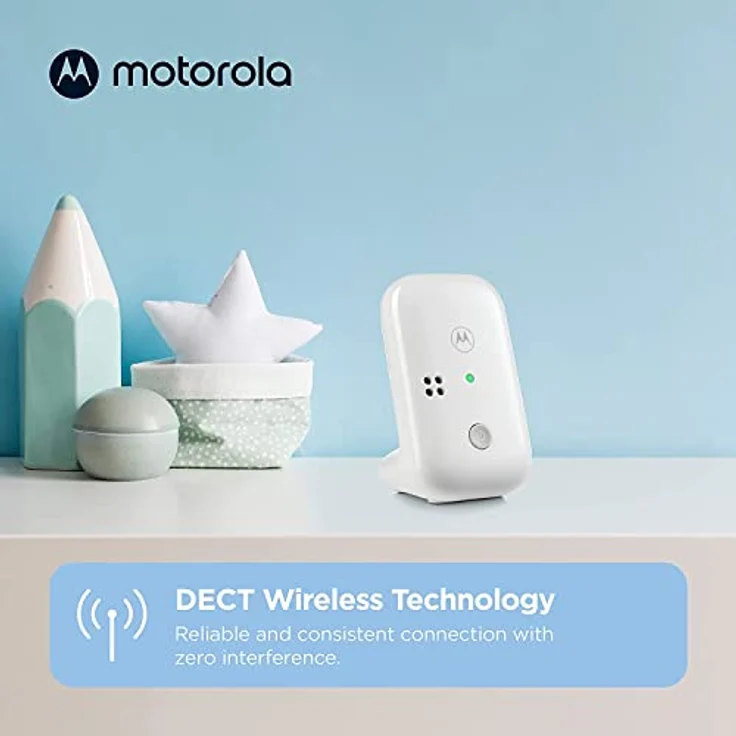 Motorola Nursery BabyPhone PIP10-230V - Tragbare Elterneinheit - 300 Meter Reichweite - Inkl. 2 Netzteile - Kunststoff - Weiß – Bild 3