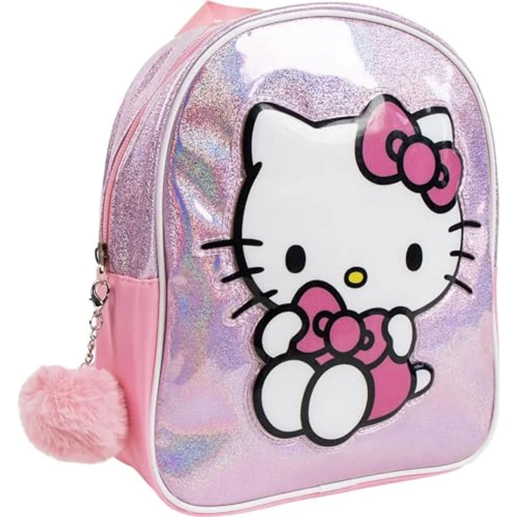 CERDÁ LIFE'S LITTLE MOMENTS Hello Kitty Freizeitrucksack Fantasie, Robuster Kindergartenrucksack mit bequemem Tragesystem und ausreichend Stauraum für Schule und Ausflüge – Bild 1
