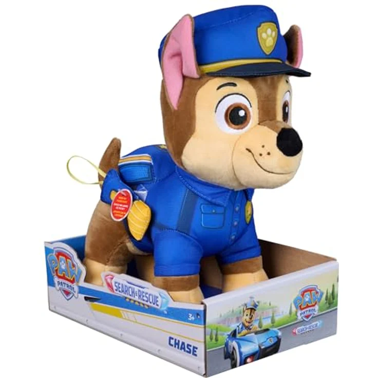 Spin Master GPW Paw Search & Rescue Chase Plüsch, 25 cm großer Kuscheltier mit Polizeiuniform und Soft-Flashlight – Bild 7