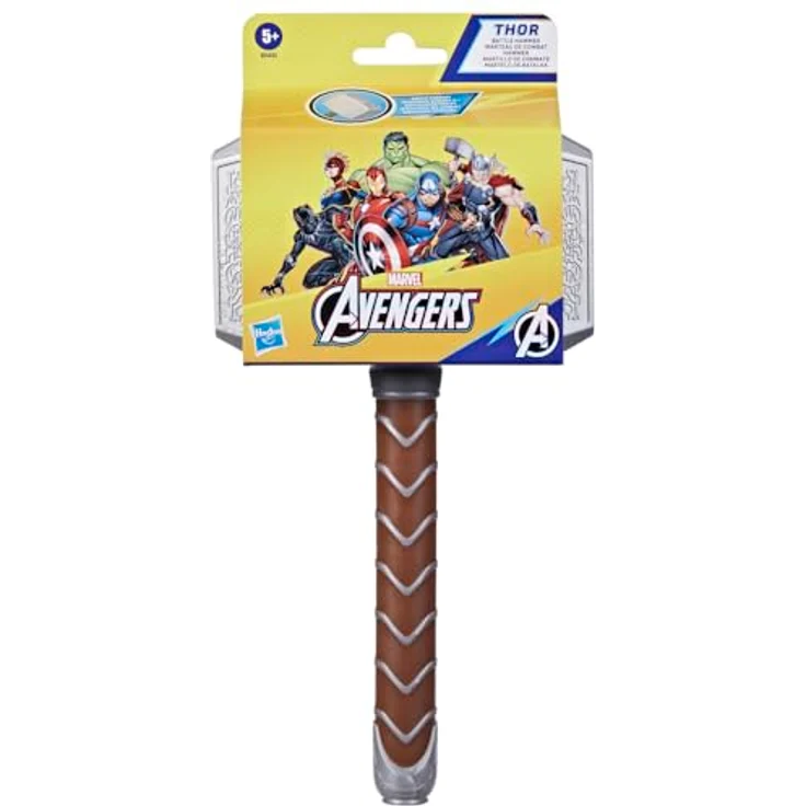AVENGERS Marvel Thor Battle Hammer, weiches Schaumstoff-Spielzeug für Kinder ab 5 Jahren, Mjölnir-Design für sicheres Superheldenspiel – Bild 2