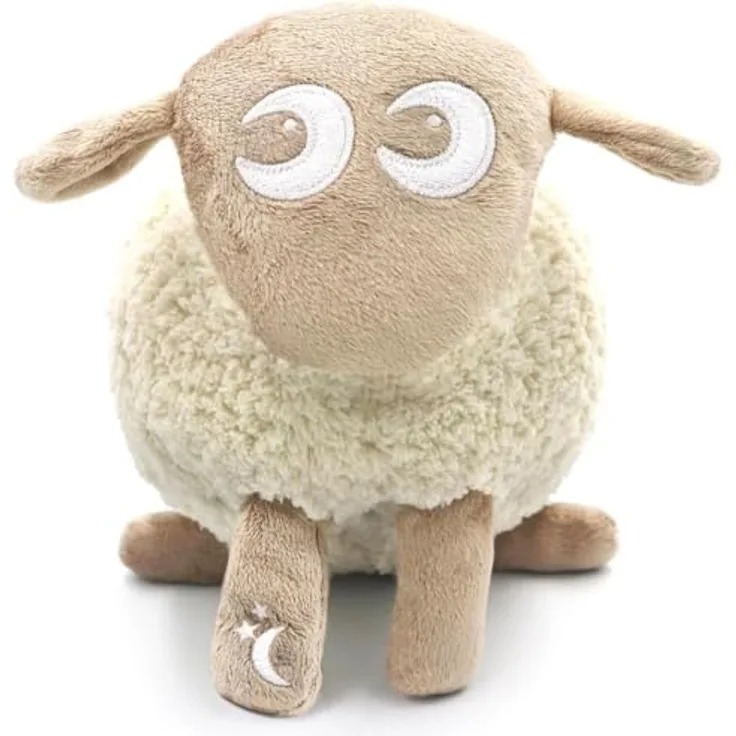 Sweet Dreamers Ewan Deluxe, Wiederaufladbare White Noise Sound Machine in Beige, mit Schreisensor, Nachtlicht und 10 beruhigenden Geräuschen, kontinuierliche oder Timer-Wiedergabe